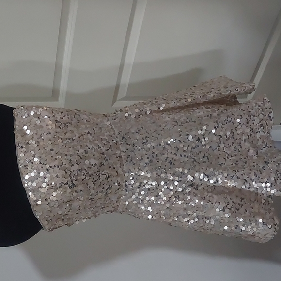 Crystal Doll Strapless Sequin Dress with Pockets Juniors Size 11 - Picture 4 of 11